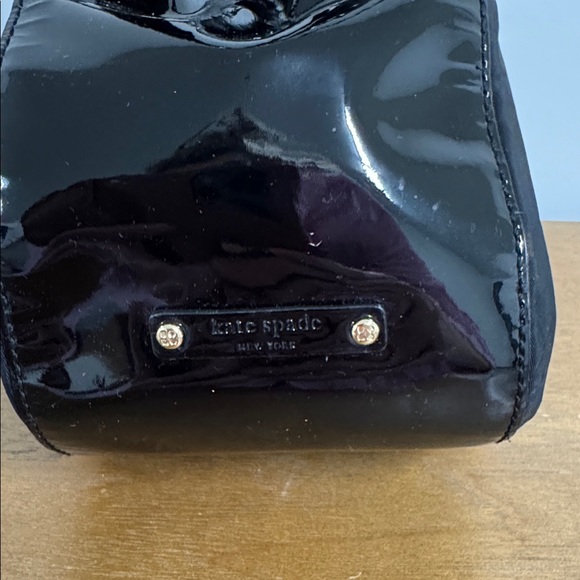 Kate Spade Black Gathered Handbag with Circular Handles - Picture 3 of 7